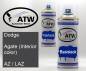 Preview: Dodge, Agate (Interior color), AZ / LAZ: 400ml Sprühdose + 400ml Klarlack - Set, von ATW Autoteile West.